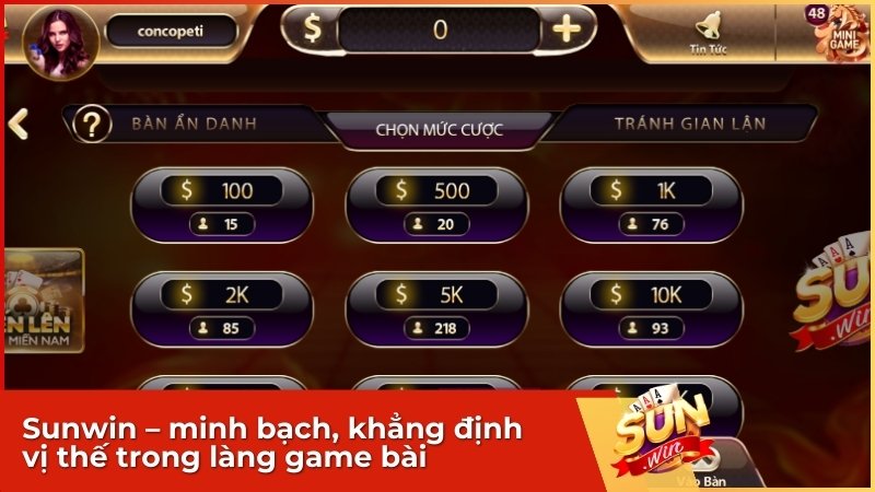 Sunwin – “Lão làng” minh bạch, khẳng định vị thế trong làng game bài